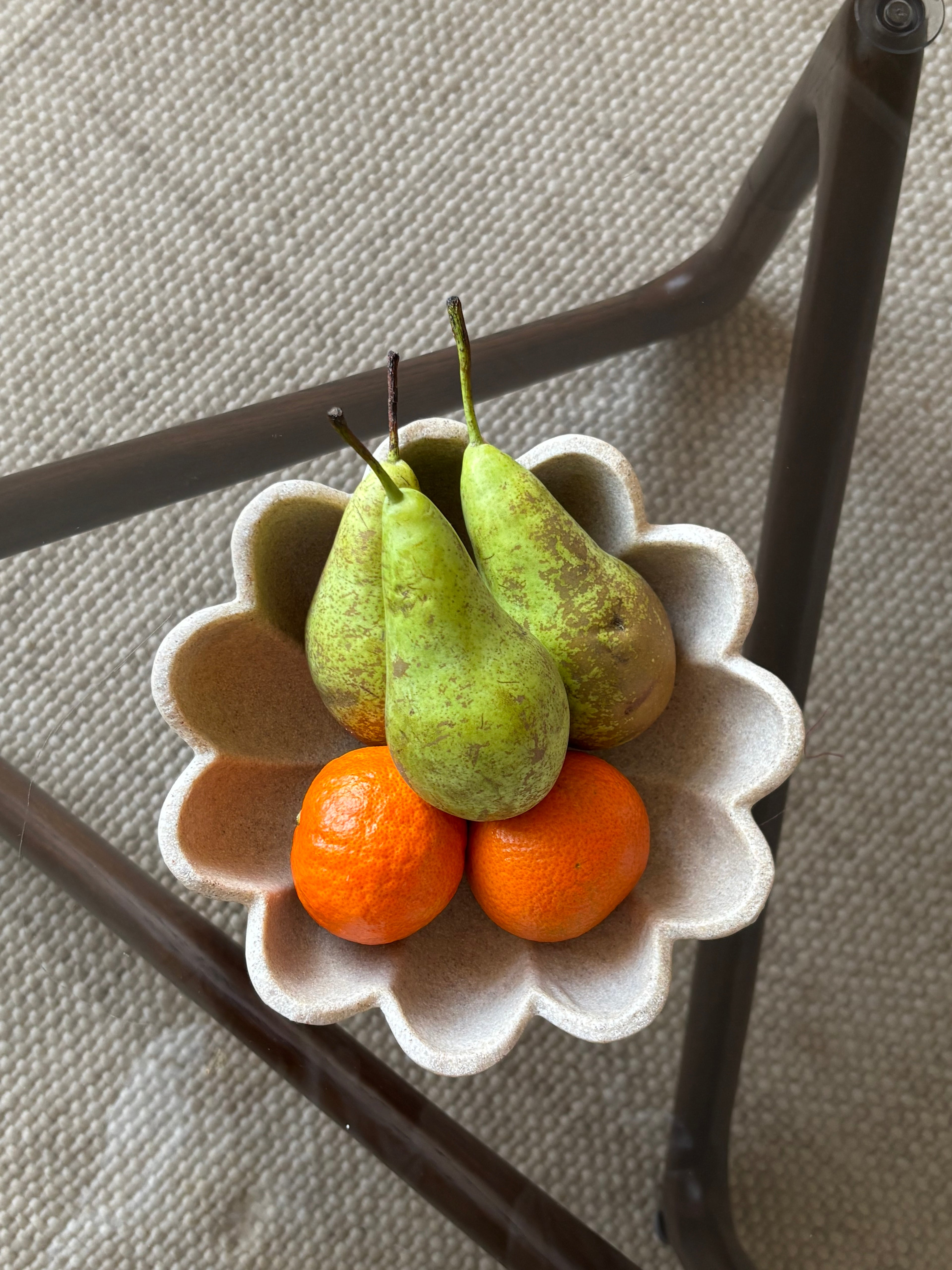 Schaal bloem | Beige | Klein