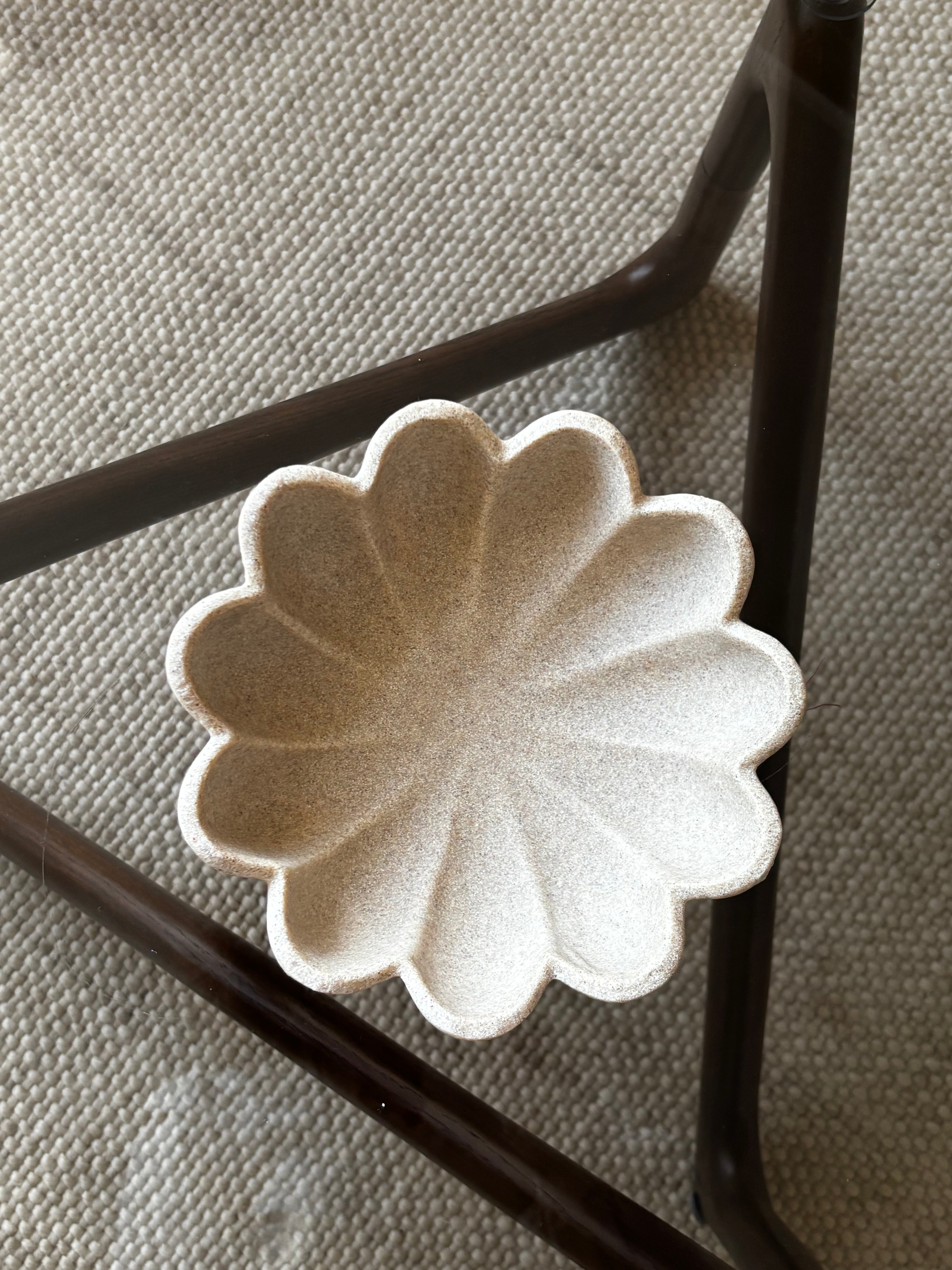 Schaal Bloem | Beige | Groot