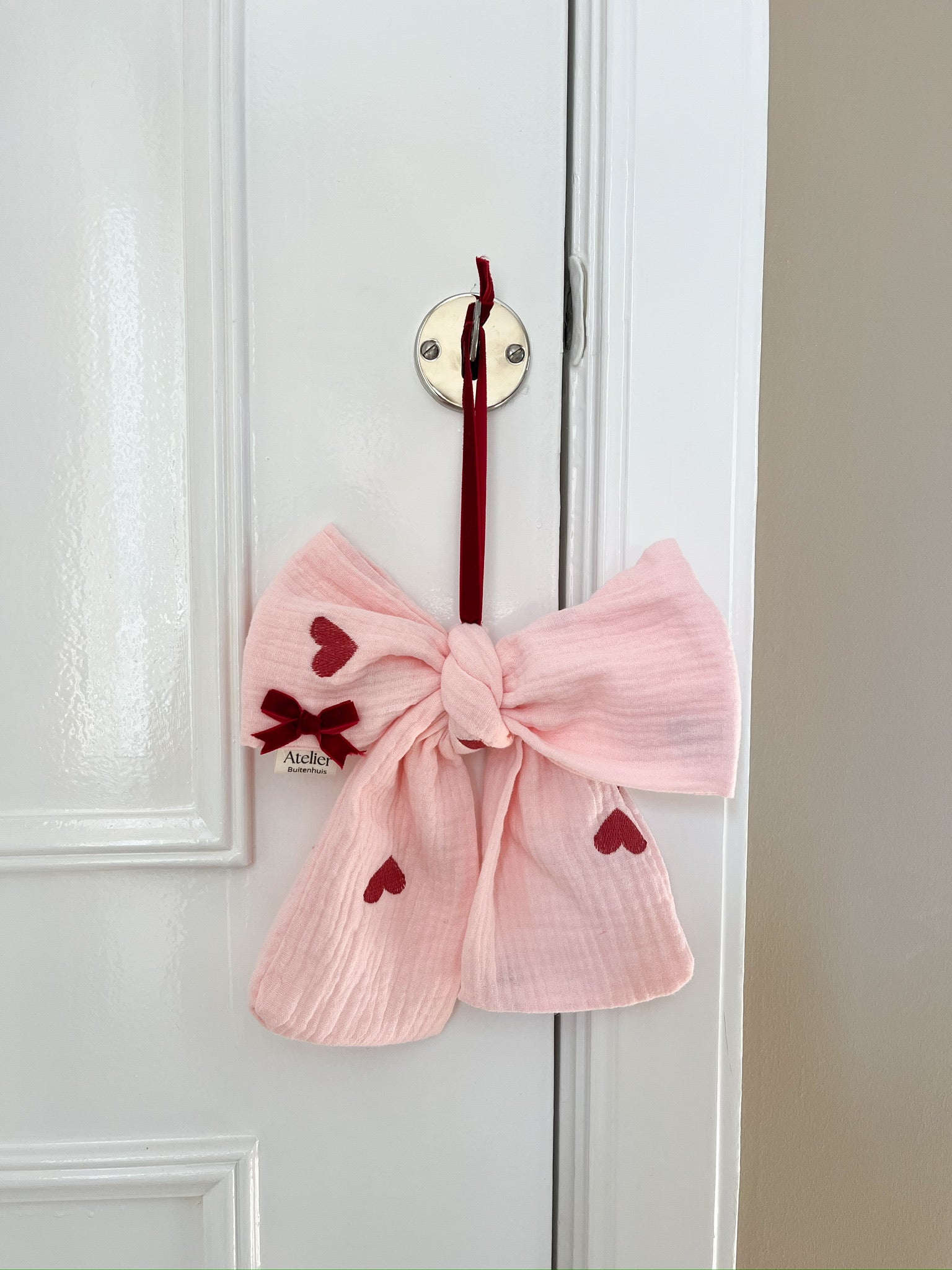 Strik | Licht roze hartje