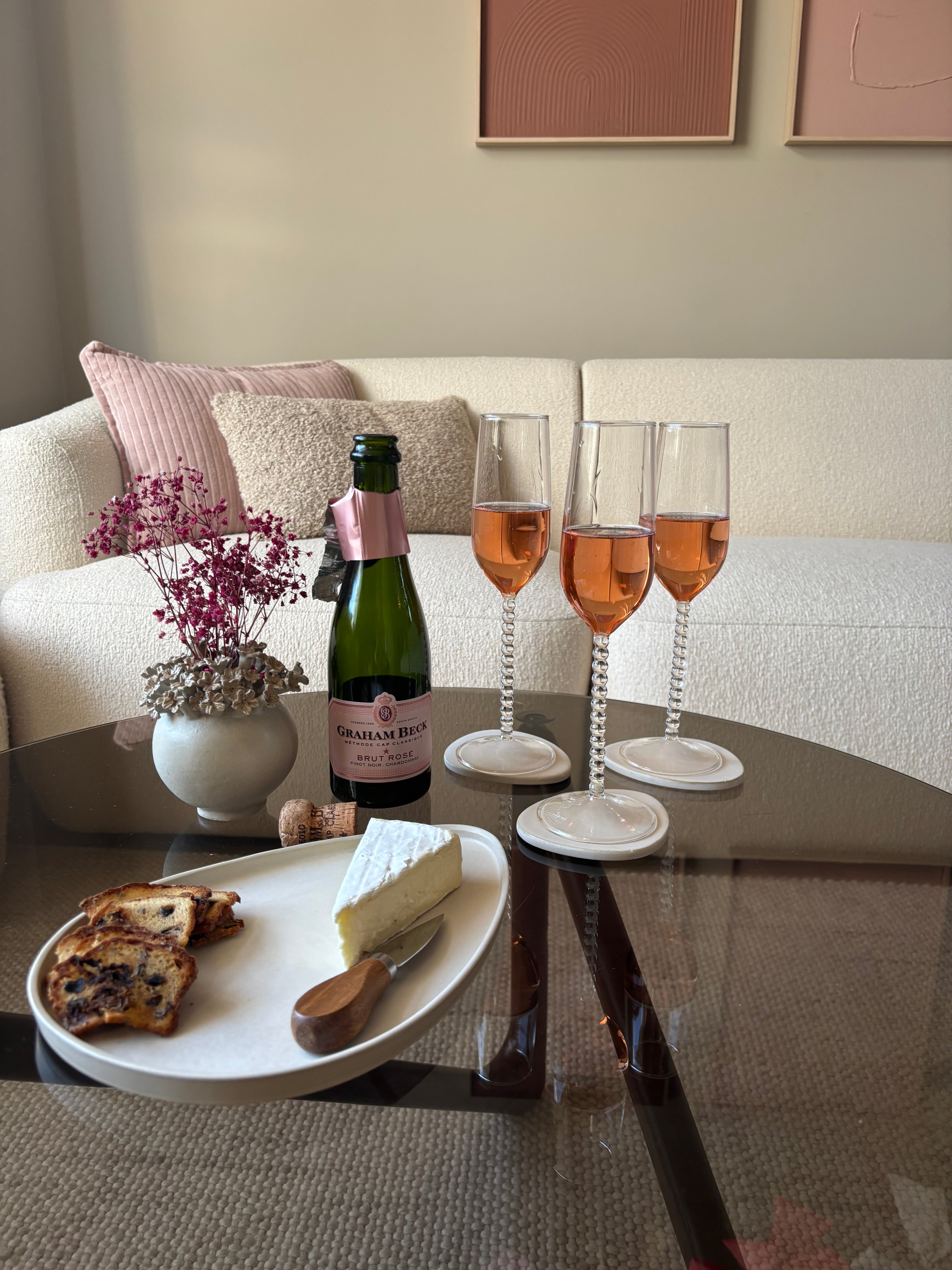 Champagne glazen (set van 2)