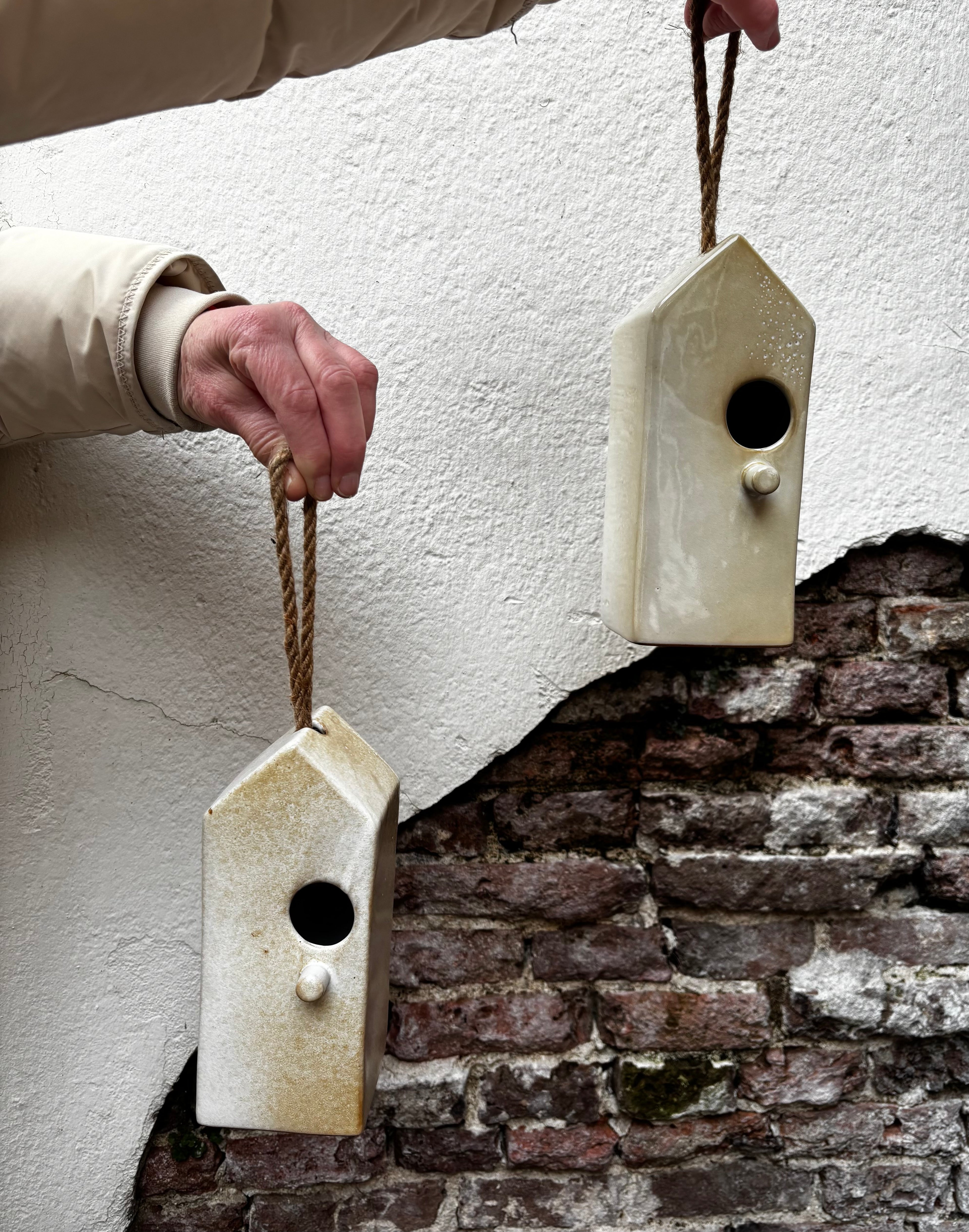 Vogelhuisje | sand | 2 varianten