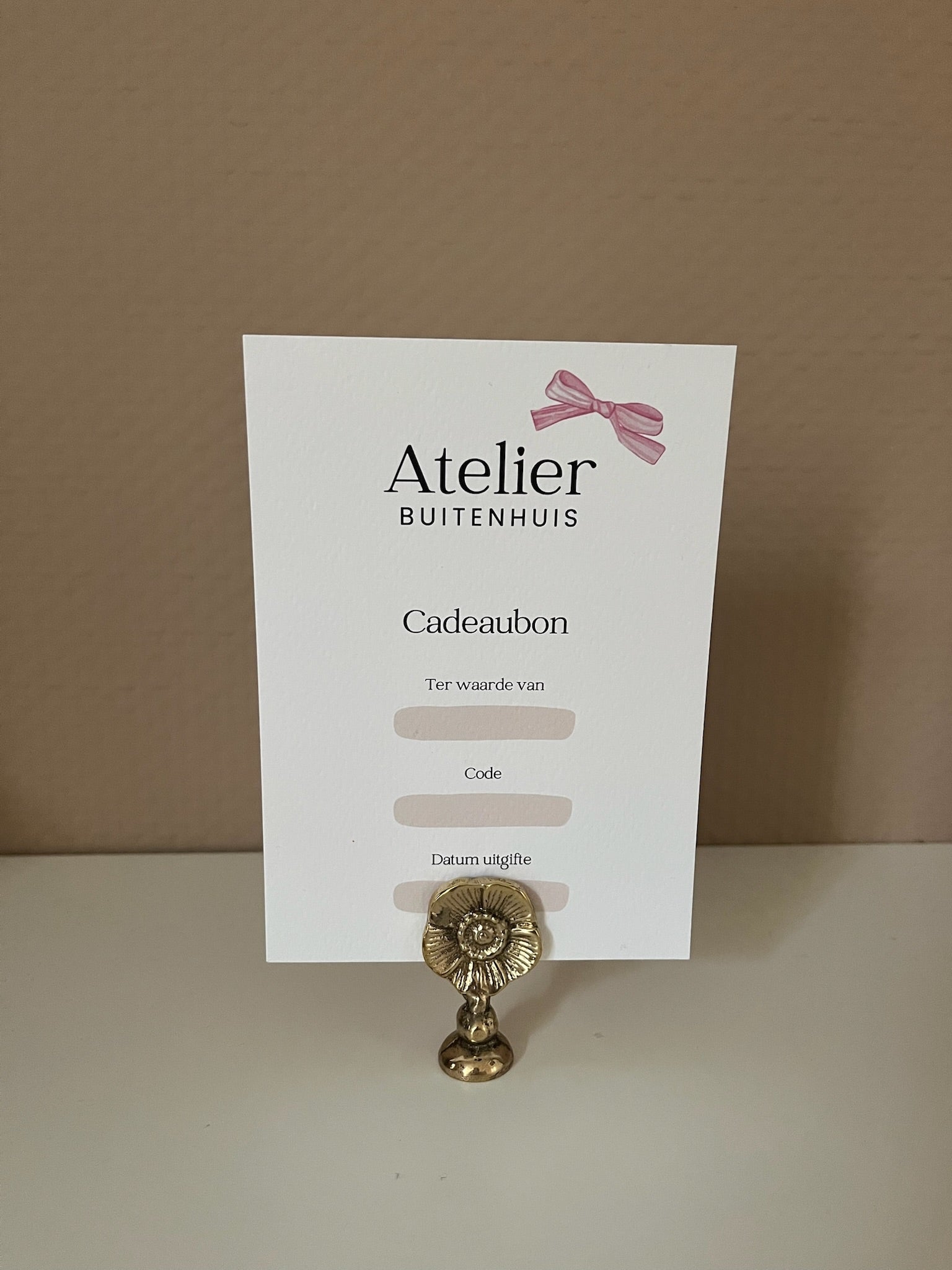 Cadeaubon - Atelier Buitenhuis