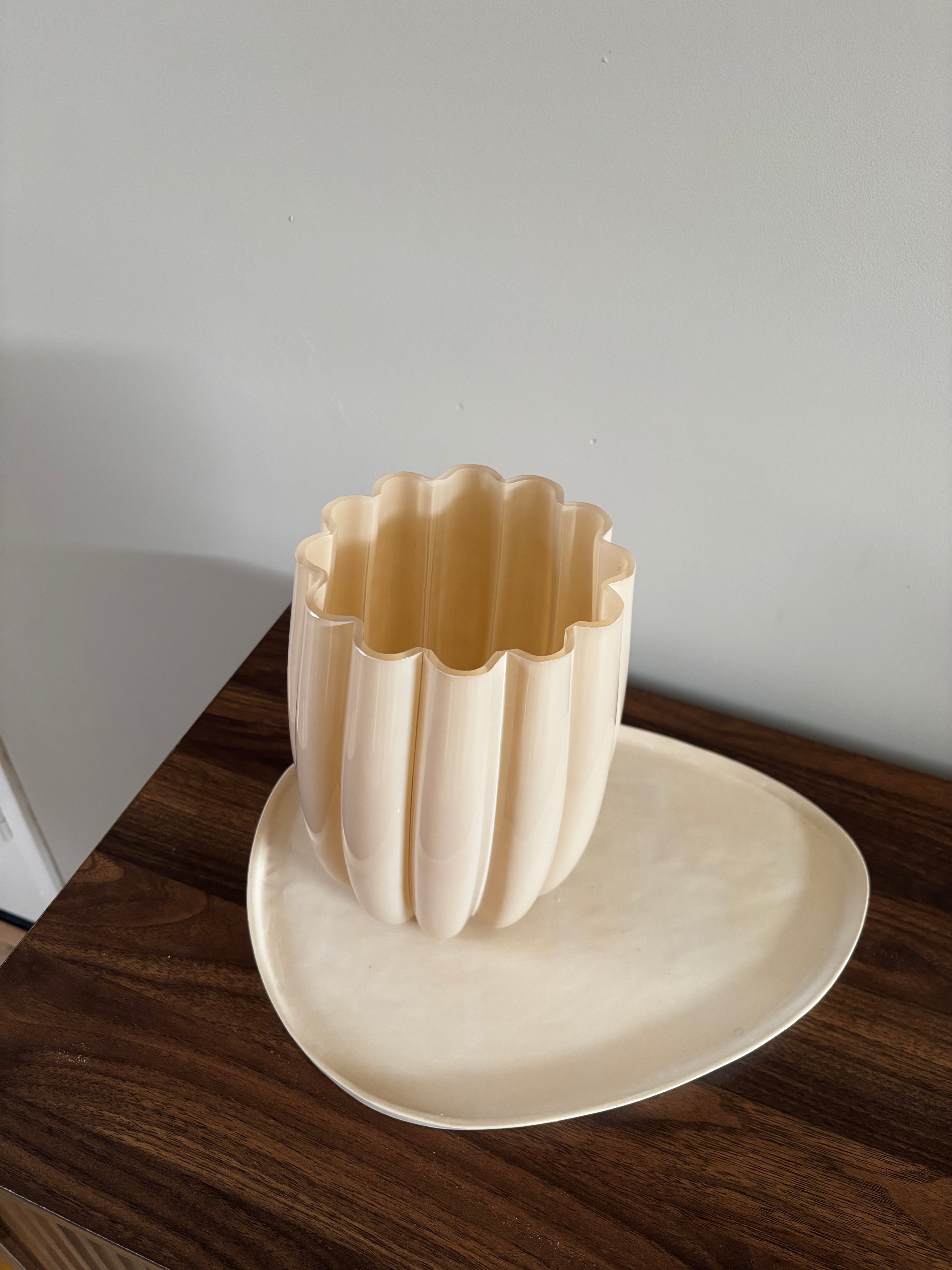 Vaas Bubble | Beige | evt. Incl bloemen