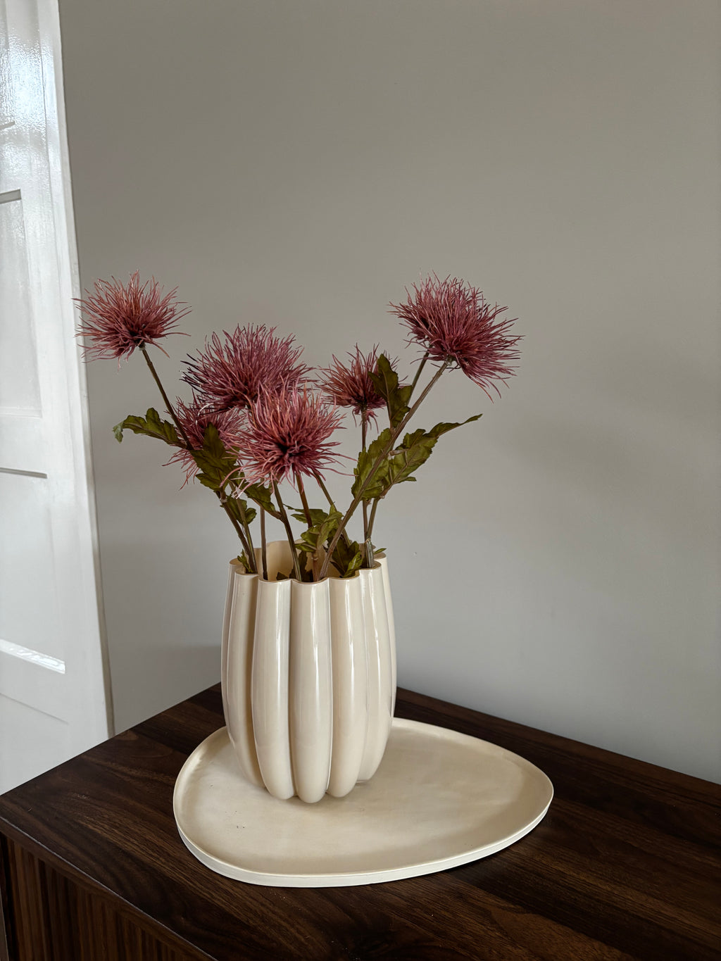 Vaas Nala | Beige | evt. Incl bloemen