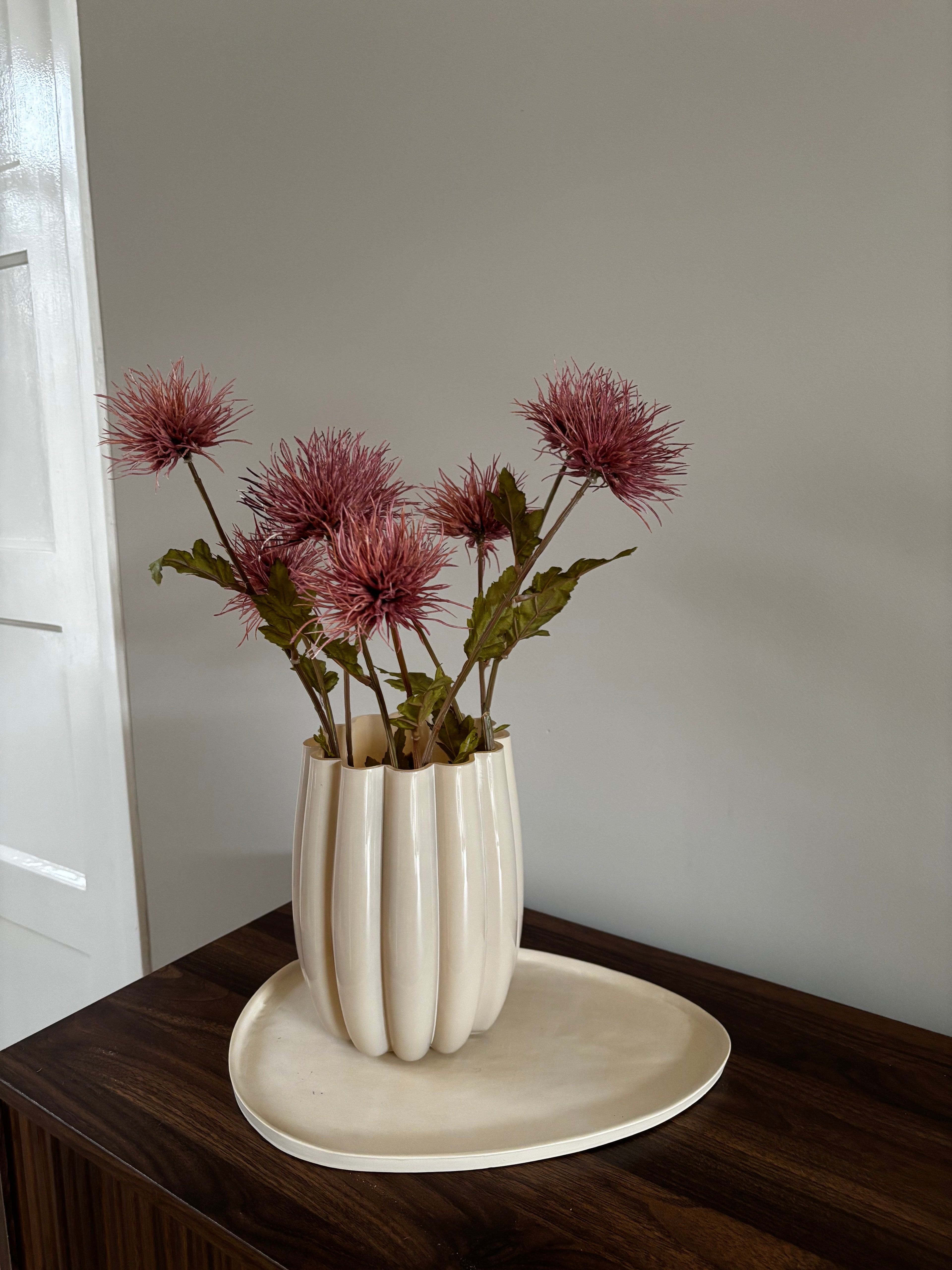 Vaas Bubble | Beige | evt. Incl bloemen