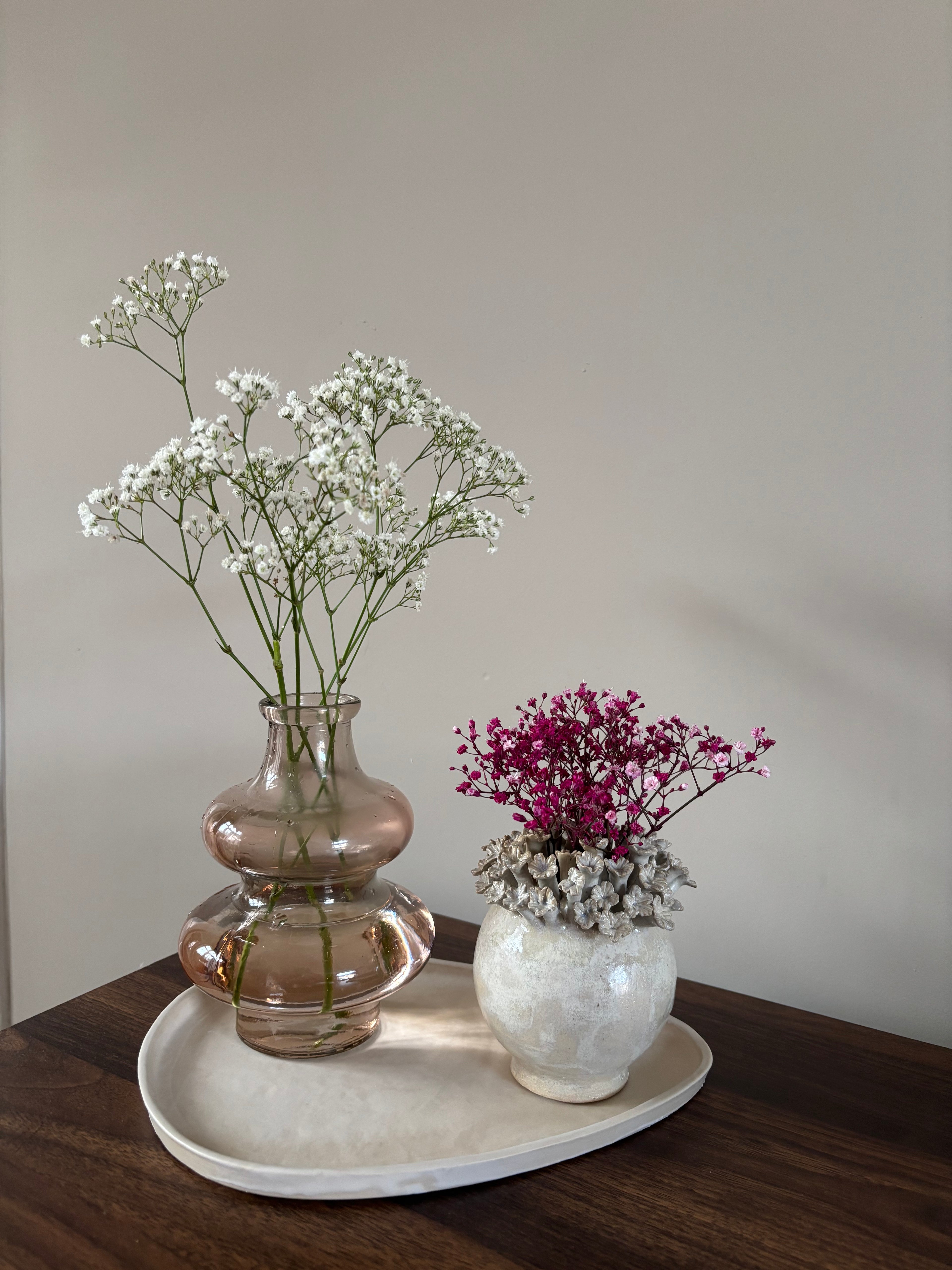 Vaas Noor - 10 cm doorsnee wit