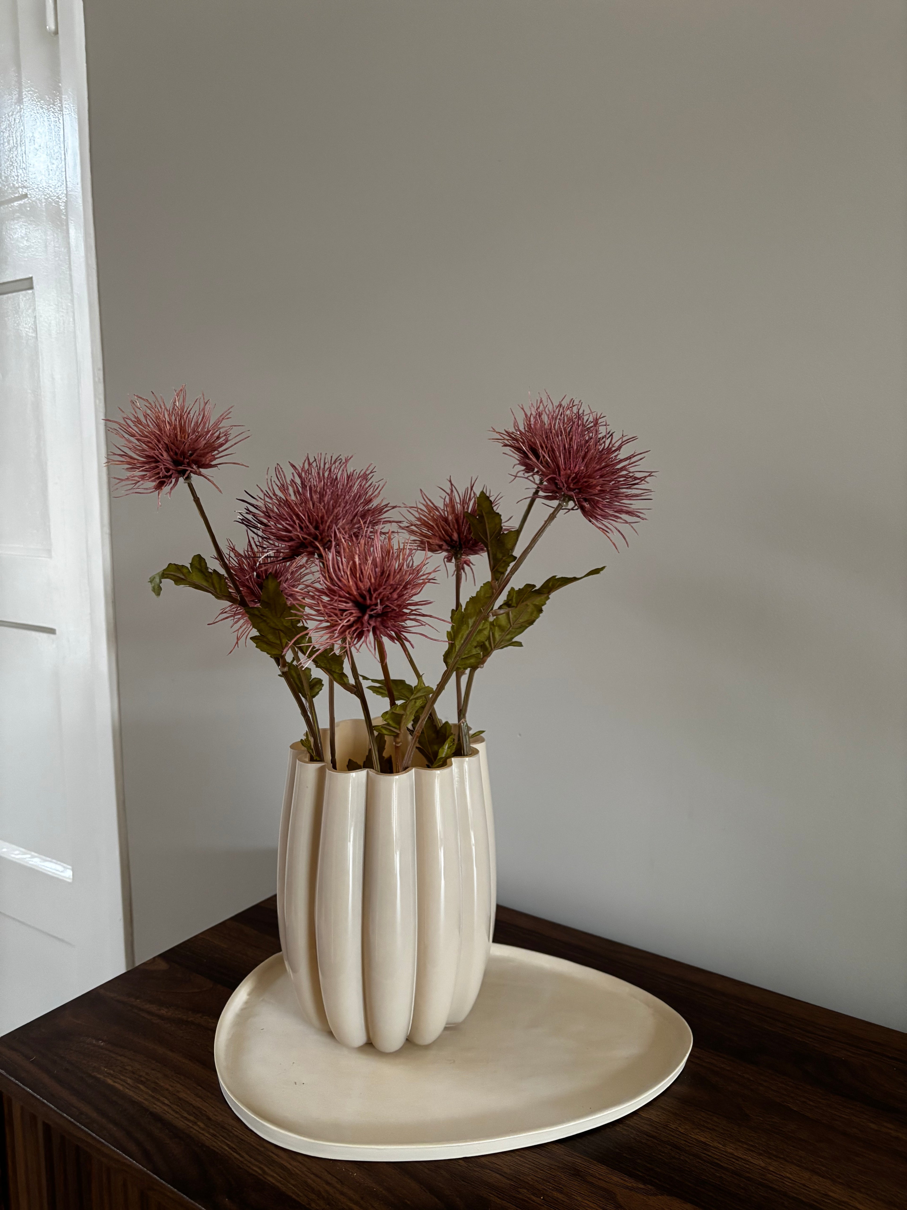 Vaas Bubble | Beige | evt. Incl bloemen