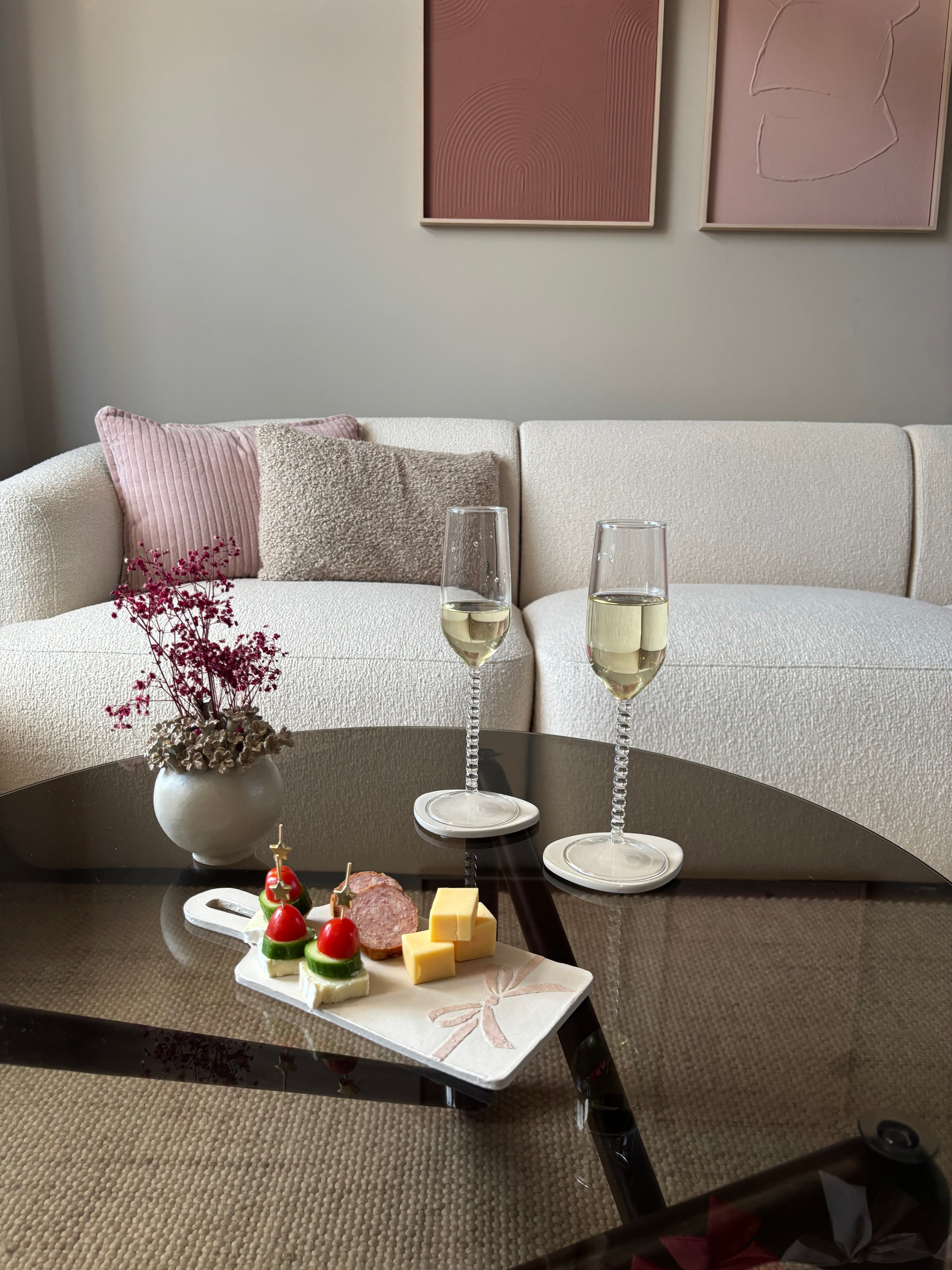 Champagne glazen (set van 2)