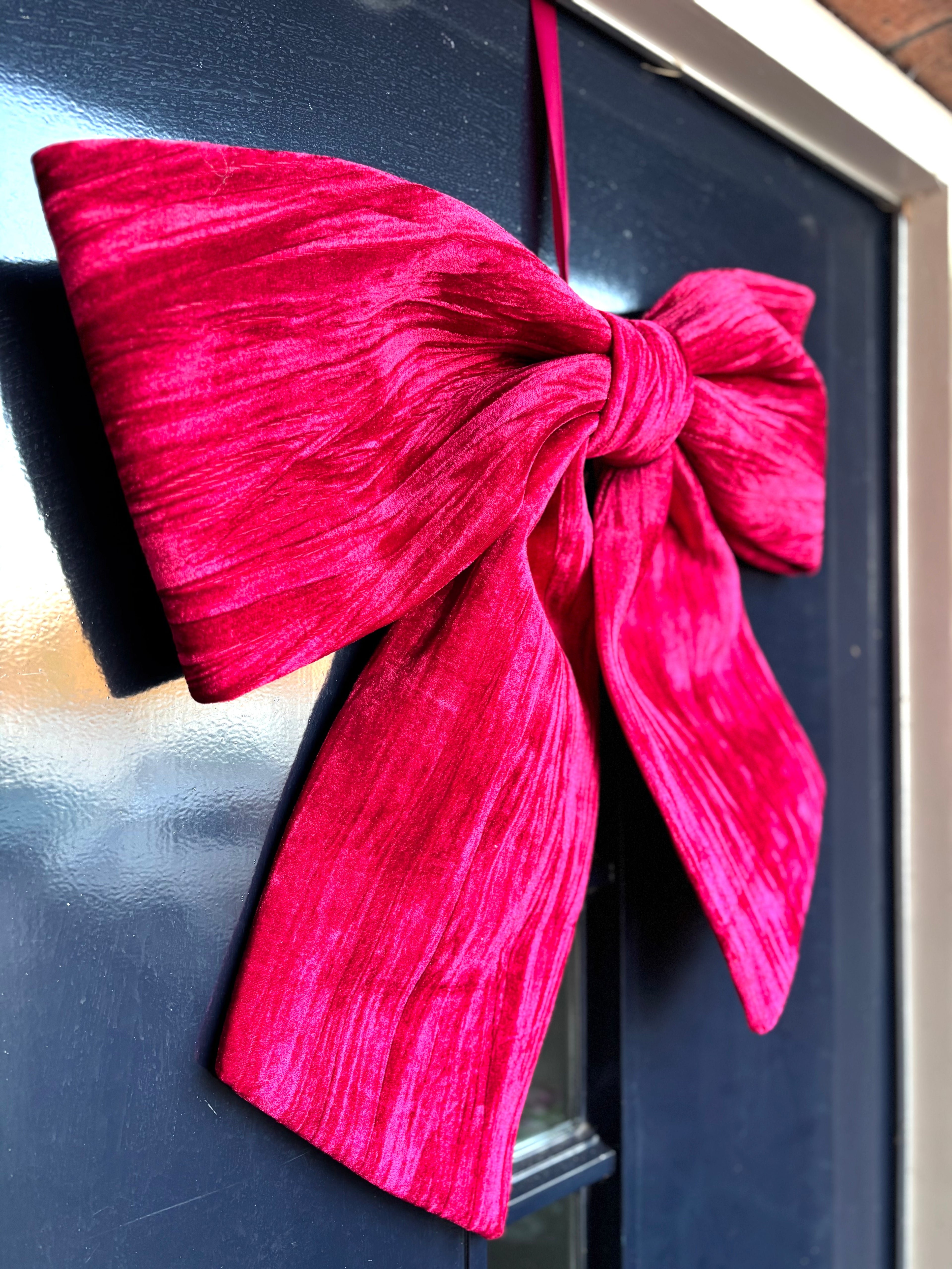 Kerststrik voordeur | Rood