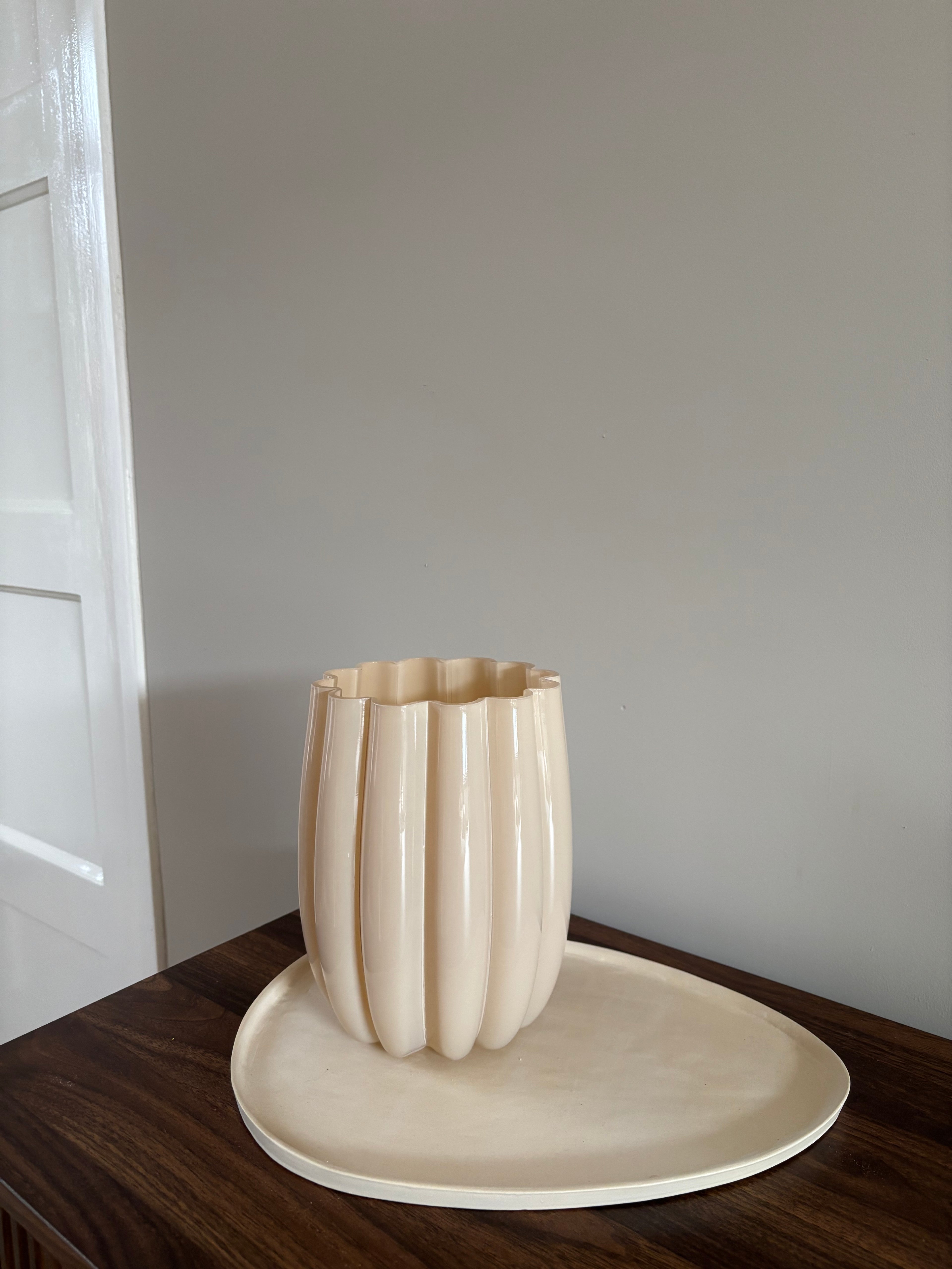 Vaas Bubble | Beige | evt. Incl bloemen