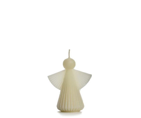 Kaars kerstengeltje | Cream | 10cm