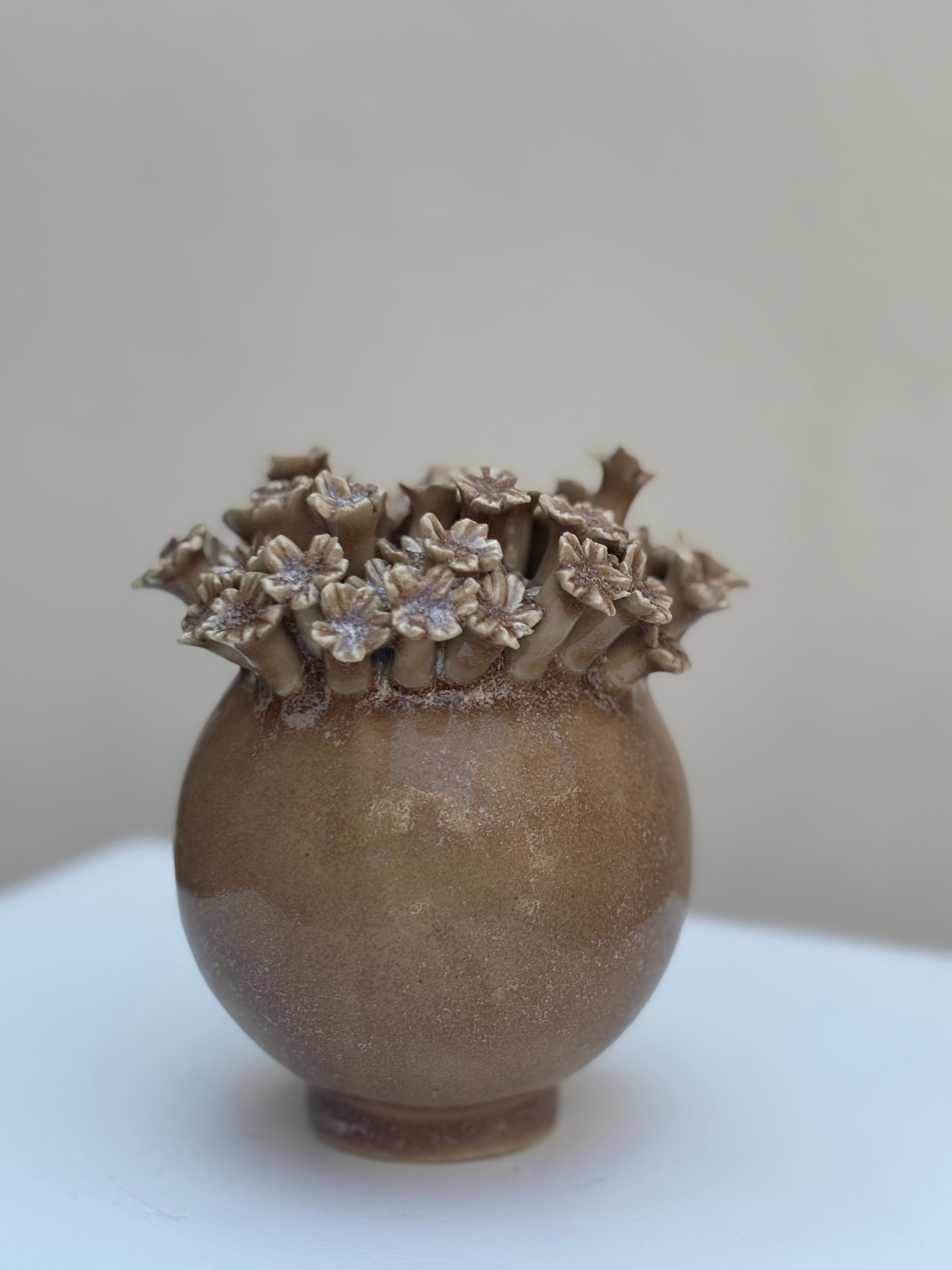 Vaas Noor -12 cm doorsnee beige