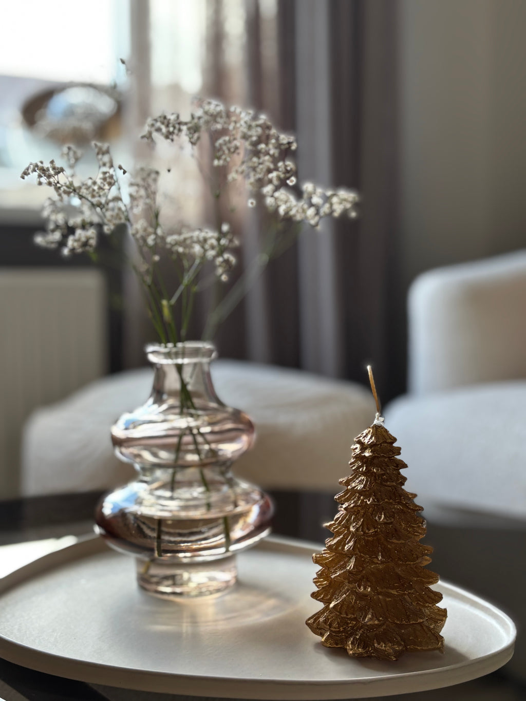 Kaars kerstboom | goud