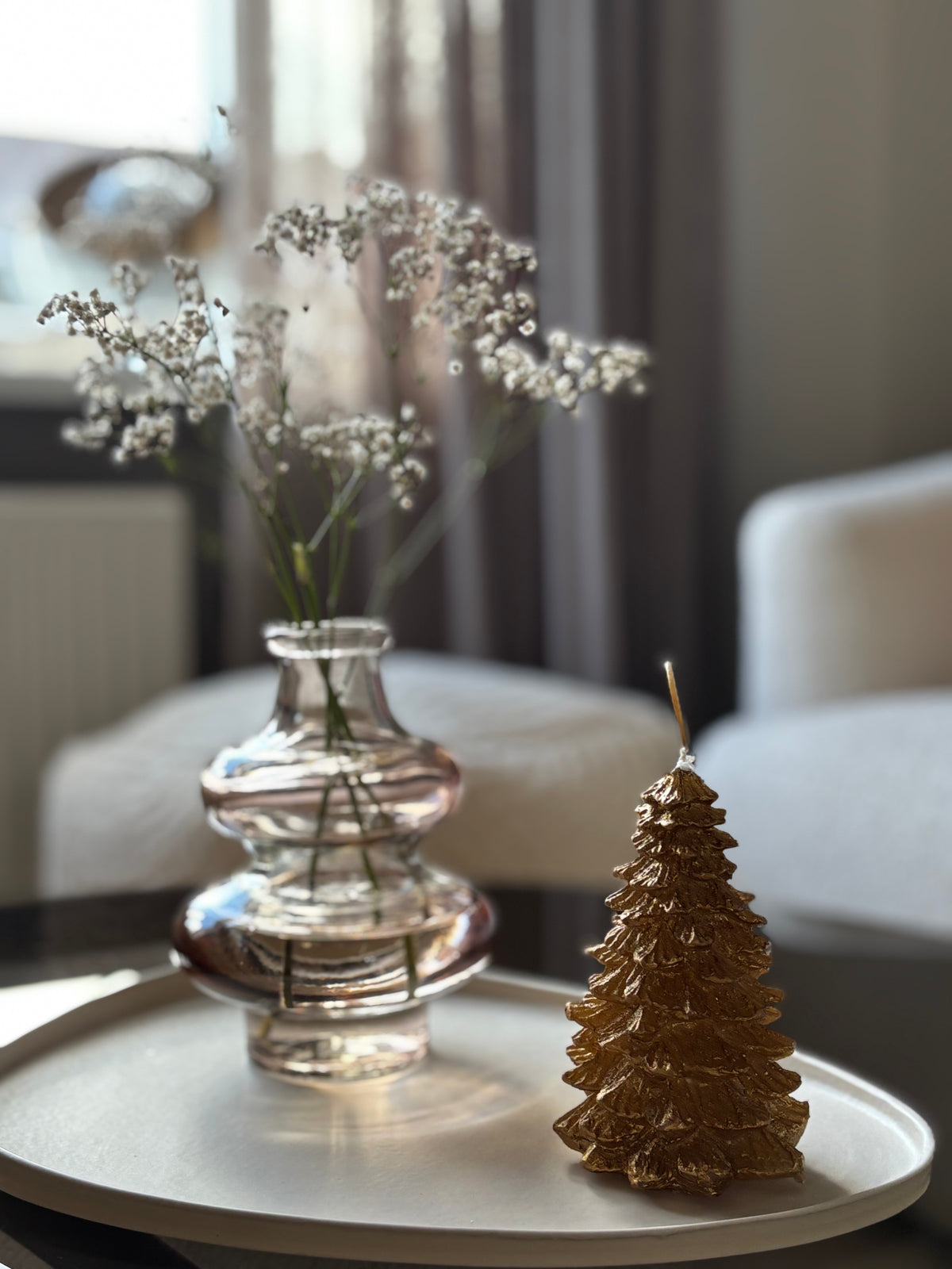 Kaars kerstboom | goud