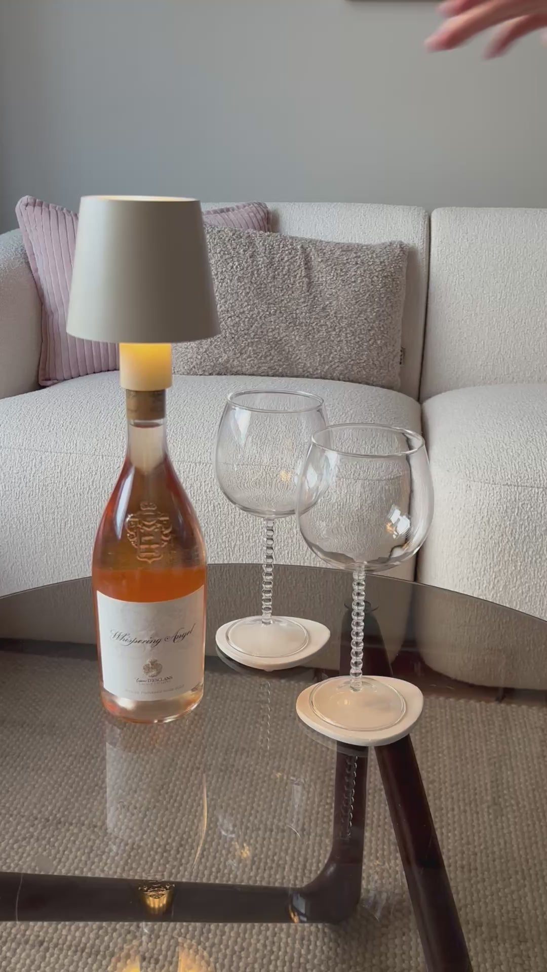 Flessenlamp | Led | Sand | 3 standen